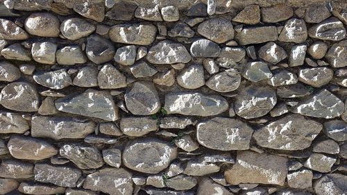 Full frame shot of stone wall