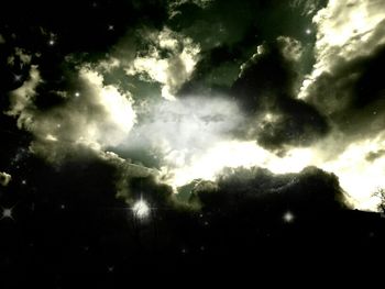 Low angle view of cloudy sky