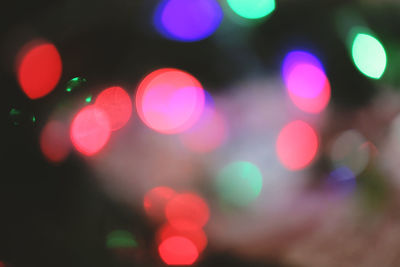 Defocused lights at night