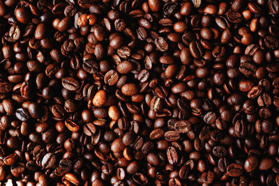 Full frame shot of coffee beans