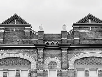 Low angle view of building against sky