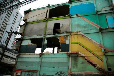 Low angle view of old building