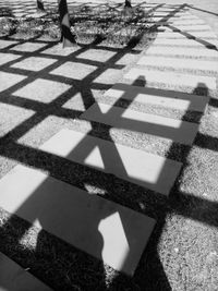 Close-up high angle view of shadow