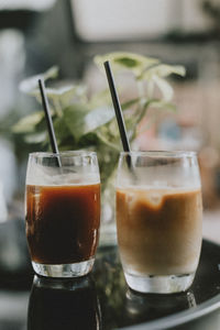 Close-up of drink on table