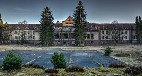 View of old building in city