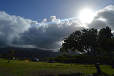 Scenic view of landscape against sky