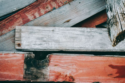 Close-up of wooden plank