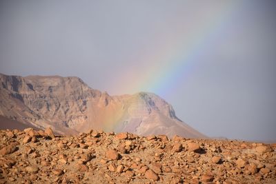 Scenic view of mountain against sky