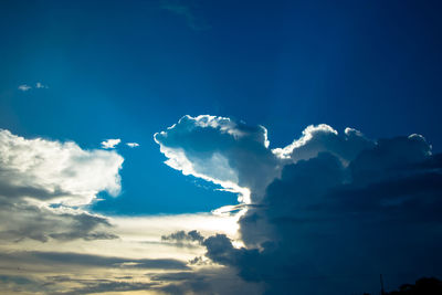 Low angle view of clouds in sky