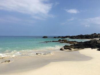 Scenic view of sea against sky