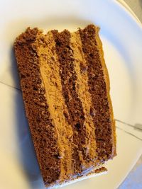 Close-up of cake in plate