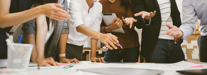 Group of people working in office