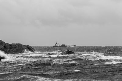 Scenic view of sea against sky