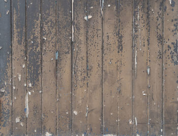 Full frame shot of old wooden wall