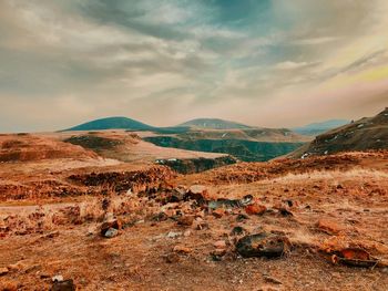 Scenic view of landscape against sky