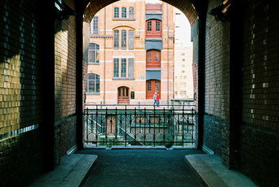 Entrance of building