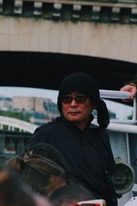 Portrait of young man wearing sunglasses