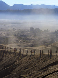 Group of people on mountain