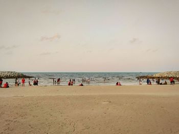 Group of people on beach