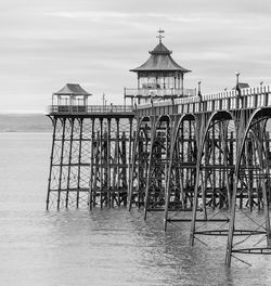 Pier against sky