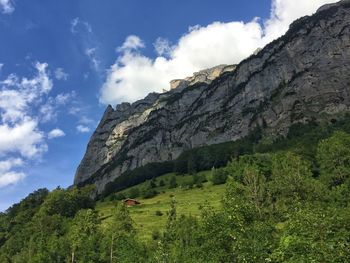 Scenic view of rocky mountains against sky