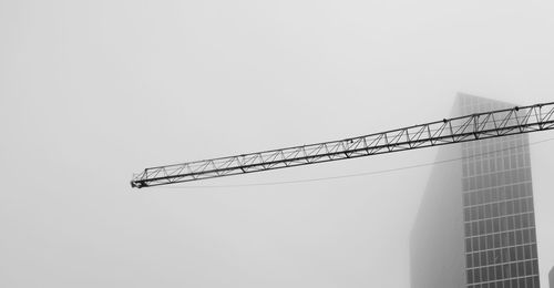 Low angle view of crane