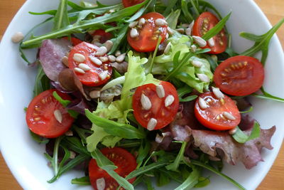 Close-up of salad in plate