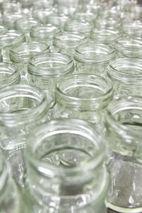 Full frame shot of glass jar