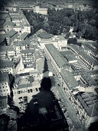 High angle view of cityscape