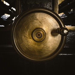 Close-up of machine part