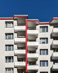 Low angle view of building against clear sky