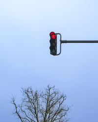 Low angle view of road against clear sky