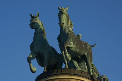 Low angle view of statue