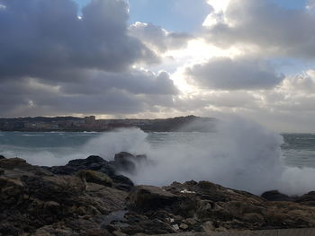 Scenic view of sea against sky