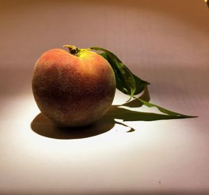 Close-up of apple on table