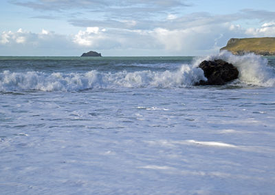 Scenic view of sea against sky