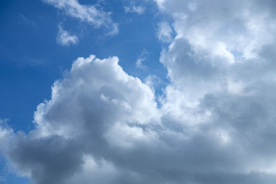 Low angle view of clouds in sky