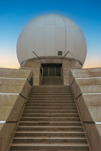 View of the tourist attraction, the radar station on the mountain named 'grand ballon' vosges france