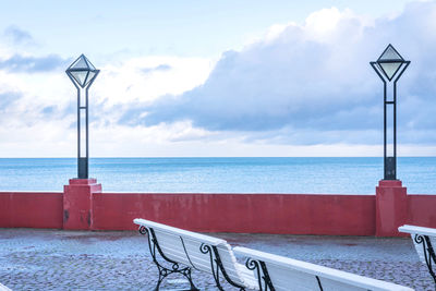 Scenic view of sea against sky