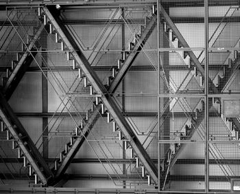 Low angle view of patterned ceiling