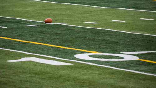 Soccer ball on field