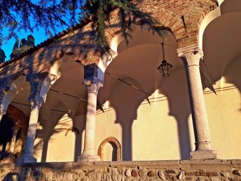 Low angle view of historical building