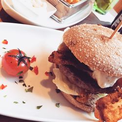 Close-up of served food