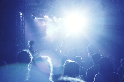 Crowd at music concert