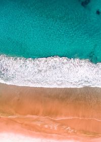 Aerial view of a stunning beach by drone