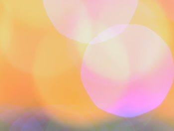 Close-up of bubbles against bright sun