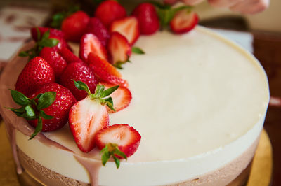 Close-up of strawberries