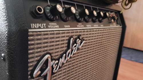 Close-up of piano keys