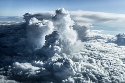 Aerial view of cloudscape