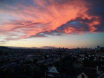 Cityscape at sunset